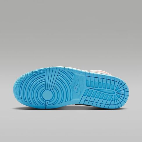 Air Jordan 1 Mid Women's Shoes (Sail/Hot Lava/Muslin/Blue Chill) in Saudi Arabia