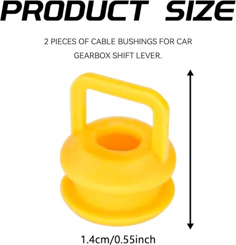 Shift Cable Bushing Repair Kit 2PCS Shift Linkage Bushing 15276979 52855956AG Shifter Cable Bushing Transmission Rod Rubber Kit for Silverado Buick GMC Jeep Ram Dodge Cadillac（Orange） in Kuwait