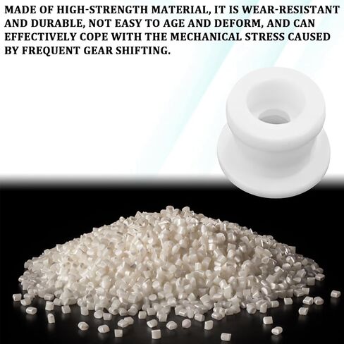 2 PCS Shifter Cable Bushing Kit, Automatic Transmission Shifter Cable Bushing Kit for Ford Edge Explorer Endura Escape Hybrid Focus MK, Shift Linkage Bushing DG9Z-7K340-A KV6Z-7K340-A (White) in Kuwait