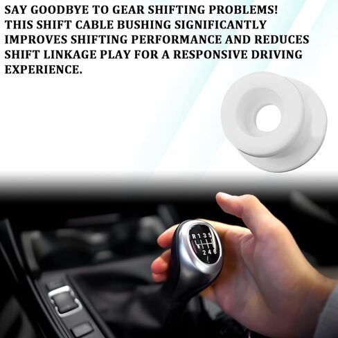 2 PCS Shifter Cable Bushing Kit, Automatic Transmission Shifter Cable Bushing Kit for Ford Edge Explorer Endura Escape Hybrid Focus MK, Shift Linkage Bushing DG9Z-7K340-A KV6Z-7K340-A (White) in Saudi Arabia