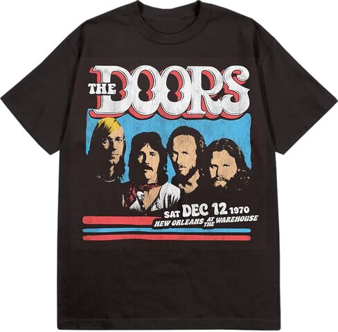 تي شيرت The Doors الرسمي للبالغين من الجنسين من The Doors New Orleans at The Warehouse in Saudi Arabia