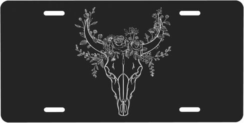 License Plate Black Peace Sign Front License Plate with 4 Holes Rust-Free Fade Resistant Aluminum Metal Decorative Car Plates Novelty Decor Vanity Tag for Trucks,SUVs,6×12 Inch,B-14 in Saudi Arabia