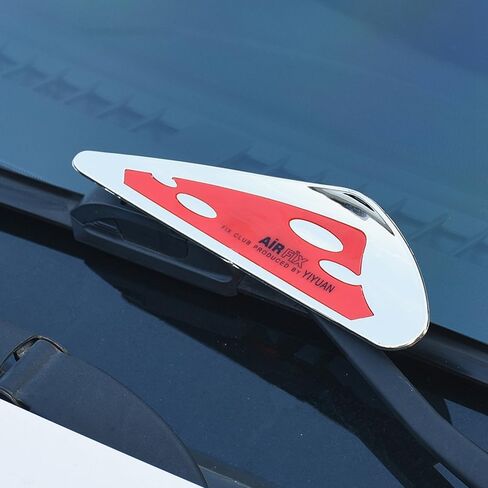 JSCARLIFE 1Pair Car Windscreen Wiper Stand Windshield Wiper Wing Blade Spoiler (Red/2) in Kuwait