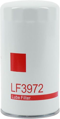 فلتر زيت LF3972 متوافق مع فريتلاينر، بيتربيلت، رام، شاحنة ستيرلنج، مركبات سبارتان موتورز المجهزة بمحركات الديزل Cummins 6B5.9، ISB 6.7، ISV5.0، 6BT 5.9، L6، OHV GAS (عبوة واحدة) in Kuwait