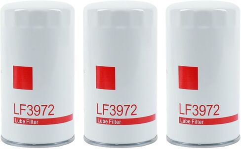فلتر زيت LF3972 متوافق مع فريتلاينر، بيتربيلت، رام، شاحنة ستيرلنج، مركبات سبارتان موتورز المجهزة بمحركات الديزل Cummins 6B5.9، ISB 6.7، ISV5.0، 6BT 5.9، L6، OHV GAS (عبوة واحدة) in Kuwait