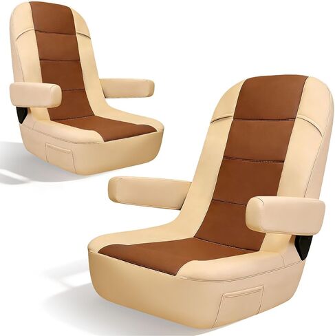 أغطية مقاعد RV مكونة من عبوتين لكراسي الكابتن، وبيوت متنقلة من الفئة A/B/C، وجلد نابا الفاخر، وصديقة للحيوانات الأليفة ومقاومة للماء، سهلة التركيب مع جيوب جانبية in Kuwait