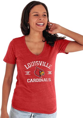 Blue 84 Women's LSU Tigers T Shirt Tri-Blend Mascot, Lsu Tigers Purple, Large in Kuwait