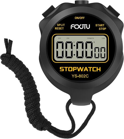 مؤقت ساعة توقيت رقمي بسيط FCXJTU، بدون أجراس، بدون إنذار، تشغيل أساسي بسيط، صامت، عرض واضح، تشغيل/إيقاف، شاشة كبيرة للسباحة والجري وتدريب الأطفال والمدربين والحكام والمعلمين in Kuwait