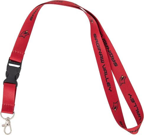 Desert Cactus Saginaw Valley State University Lanyard SVSU Cardinals Car Keys ID Badge Holder Keychain Detachable Breakaway Snap Buckle (Lanyard A) in Saudi Arabia