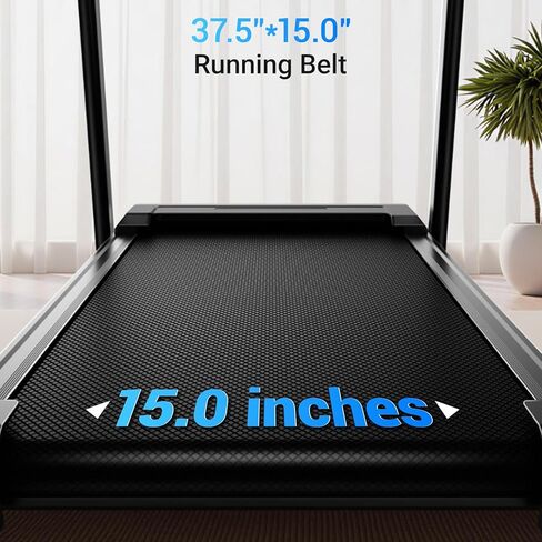 CURSOR FITNESS Home Folding Treadmill with Pulse Sensor, 2.5 HP Quiet Brushless, 7.5 MPH, 265 LBS Capacity in Kuwait