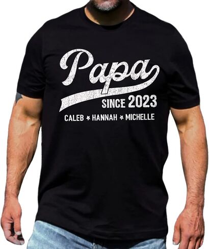 Personalized Dad Shirt, Pops Shirt, Gifts for Grandpa, Grandpa Gifts from Grandchildren, Gifts for Papa, Papa Gifts for Papa in Saudi Arabia