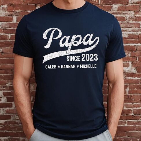 Personalized Dad Shirt, Pops Shirt, Gifts for Grandpa, Grandpa Gifts from Grandchildren, Gifts for Papa, Papa Gifts for Papa in Saudi Arabia