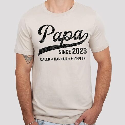 Personalized Dad Shirt, Pops Shirt, Gifts for Grandpa, Grandpa Gifts from Grandchildren, Gifts for Papa, Papa Gifts for Papa in Saudi Arabia