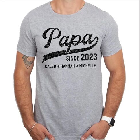 Personalized Dad Shirt, Pops Shirt, Gifts for Grandpa, Grandpa Gifts from Grandchildren, Gifts for Papa, Papa Gifts for Papa in Saudi Arabia