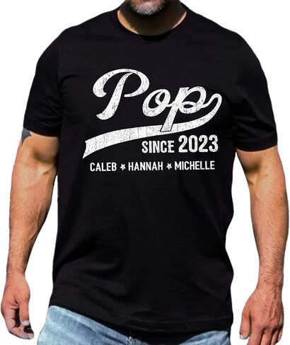 Personalized Dad Shirt, Pops Shirt, Gifts for Grandpa, Grandpa Gifts from Grandchildren, Gifts for Papa, Papa Gifts for Papa in Saudi Arabia