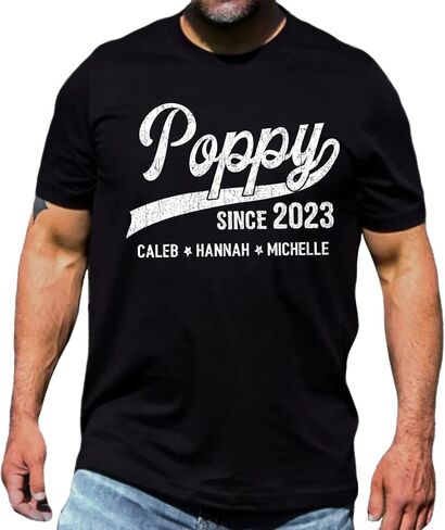 Personalized Dad Shirt, Pops Shirt, Gifts for Grandpa, Grandpa Gifts from Grandchildren, Gifts for Papa, Papa Gifts for Papa in Saudi Arabia