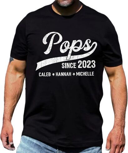 Personalized Dad Shirt, Pops Shirt, Gifts for Grandpa, Grandpa Gifts from Grandchildren, Gifts for Papa, Papa Gifts for Papa in Saudi Arabia