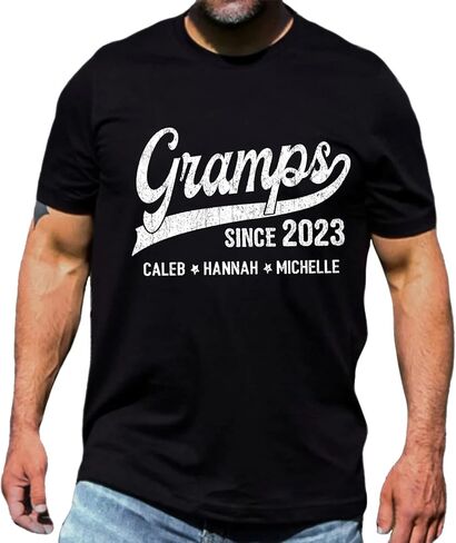 Personalized Dad Shirt, Pops Shirt, Gifts for Grandpa, Grandpa Gifts from Grandchildren, Gifts for Papa, Papa Gifts for Papa in Saudi Arabia