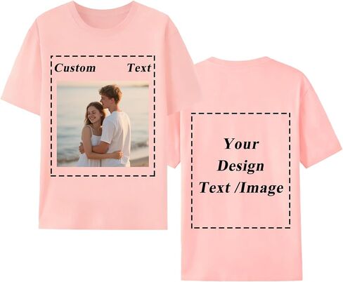 تي شيرتات مخصصة للرجال والنساء، تي شيرت مخصص لصديقتك، صمم تيشيرت جرافيك خاص بك مع نص الشعار in Kuwait