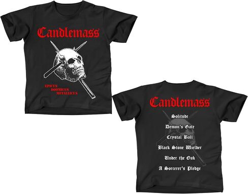 تي شيرت Candlemass Epicus Doomicus Metallicus باللون الأسود | بضائع مرخصة رسميًا in Saudi Arabia