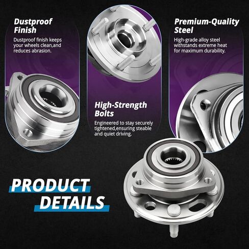 2.4L Front Left or Right CV Axle & Front Wheel Hub Bearing for 2010-2017 Chevy Equinox GMC Terrain 2011 2012 2013 2014 2015 2016 Shaft Replacement 60-1557 60-1558 66-1516 66-1517 513288 in Kuwait