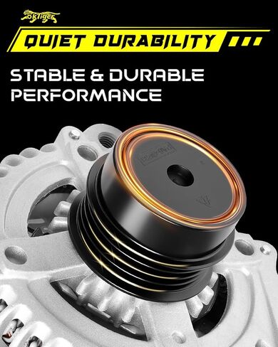 Oktiger 2.5L Upgraded Alternator for Toyota Camry 2010 2011 Base Le Se Xle 2.5L, L4 12V 100Amp Clockwise 4-Groove Decoupler Pulley, Replacement Alternator, OE 27060-0V060 11516N in Kuwait