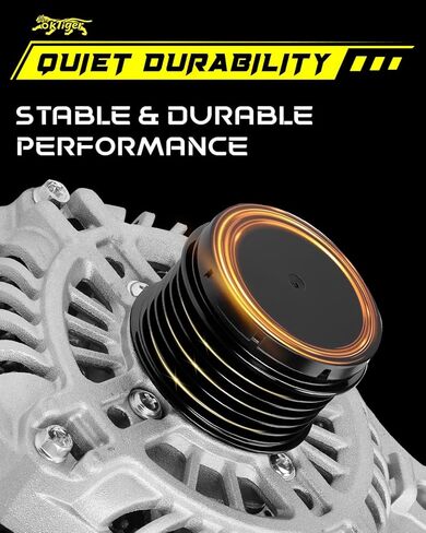 Oktiger Upgraded Alternator for Mitsubishi RVR 2011-2020 2.0L 2.4L, Lancer 2011-2017 2.0L 2.4L, Outlander 2011-2019, Outlander Sport 2011-2018, L4 12V 130A CW 6-Groove Clutch Pulley, OE A002TX0881A in Kuwait