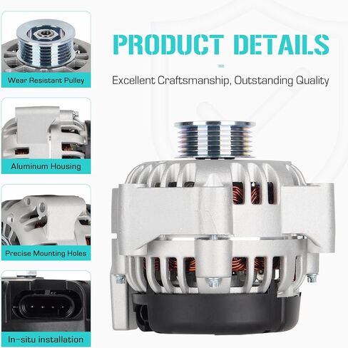 New Alternator Fits for 96-00 for Chevrolet & GMC C1500 C2500 C3500 K1500 K2500 K3500, for Tahoe Express 1500 Express 2500 Express 3500 for Blazer Astro, for GMC Yukon Savana 4.3L 5.0L 5.7L 6.5L 7.4L in Saudi Arabia