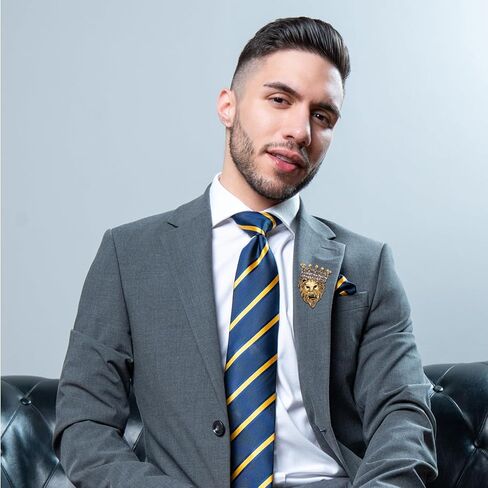 Lion Brooch for Men Gold Lapel Pin for Men Retro Jewelry for Shirt Collar Coat Lapel Denim Jacket Leather Jacket in Kuwait