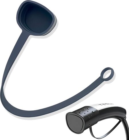 غطاء منفذ قابس شاحن EV لشاحن Tesla - مقاوم للماء، سيليكون ناعم، سهل التشغيل/الإيقاف، غطاء واقي من الغبار لشاحن Tesla (قطعة واحدة) in Kuwait