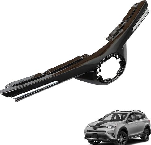 munirater Front Bumper Bar Upper Grille Glossy Black Replacement for 2016-2018 RAV4 Sport Utility 4-Door in Saudi Arabia