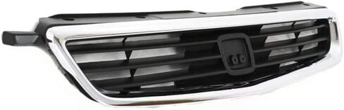 For Honda Civic Grille Assembly 1996 1997 1998 | Chrome Shell w/Painted Black Insert | Sedan | Plastic | HO1200124 | 71121S04000 in Saudi Arabia