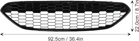 شبكة أمامية بديلة متينة باللون الأسود اللامع لسيارة Ford Fiesta 2013-2017، حماية جيدة للمحرك، مثالية لعشاق السيارات، مادة ABS in Saudi Arabia