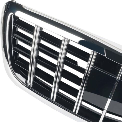 شبكة المصد الأمامي باللون الأسود من الكروم مناسبة لمرسيدس بنز S-Class W222 S350 S400 S500 2013-2020 in Saudi Arabia