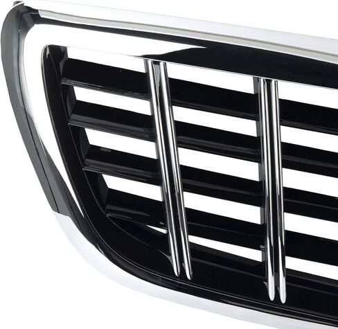 شبكة المصد الأمامي باللون الأسود من الكروم مناسبة لمرسيدس بنز S-Class W222 S350 S400 S500 2013-2020 in Saudi Arabia
