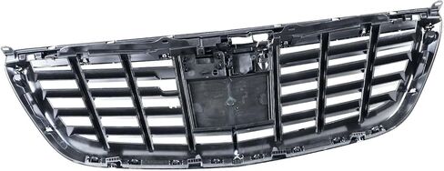 شبكة المصد الأمامي باللون الأسود من الكروم مناسبة لمرسيدس بنز S-Class W222 S350 S400 S500 2013-2020 in Saudi Arabia