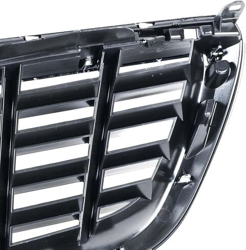 شبكة المصد الأمامي باللون الأسود من الكروم مناسبة لمرسيدس بنز S-Class W222 S350 S400 S500 2013-2020 in Saudi Arabia