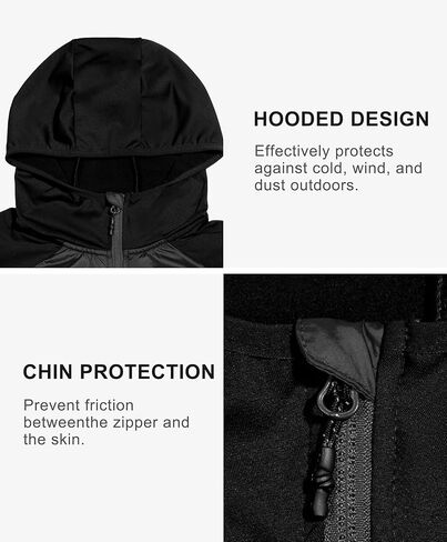 Little Donkey Andy Men's Running Jacket Lightweight Thermal Hybrid Puffer Jacket for Men Golf Hiking in Kuwait