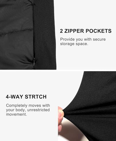 Little Donkey Andy Men's Running Jacket Lightweight Thermal Hybrid Puffer Jacket for Men Golf Hiking in Kuwait