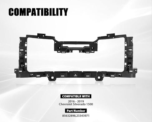 Front Grille Shutter Mounting Bracket Panel Fit for 2016 2017 2018 2019 Silverado 1500 Replace 85632898 in Kuwait