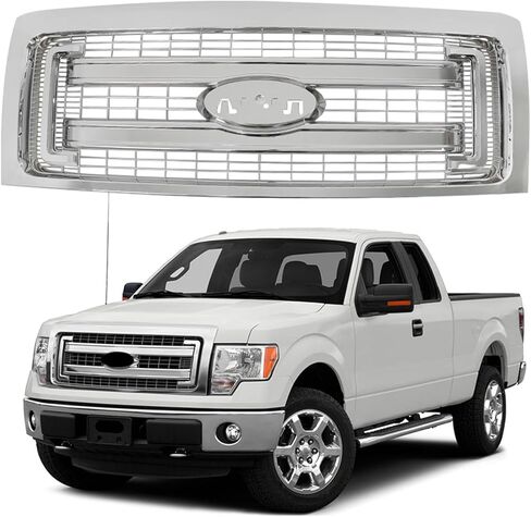 غطاء المصد الأمامي لشبكة غطاء المحرك العلوي من الكروم لاستبدال F150 2009-2014 in Kuwait
