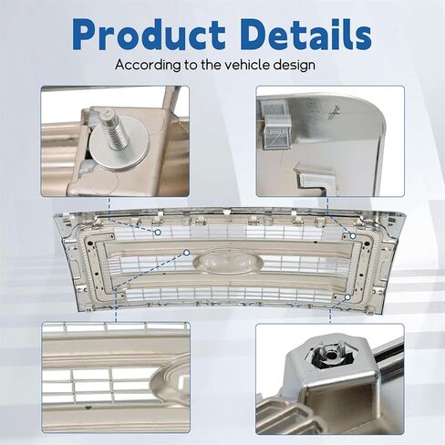 غطاء المصد الأمامي لشبكة غطاء المحرك العلوي من الكروم لاستبدال F150 2009-2014 in Kuwait