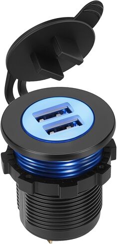 JAVIK USB Outlet 219400510 for Can-Am Outlander 500/700/PRO 2023-2024 Maverick RX/R 2024 Defender HD10/MAX/XT 2020-2024 S-pyder F3/F3-S/RT SE6/SM6 2017-2024 Ryker 600/900 2019-2025 in Saudi Arabia