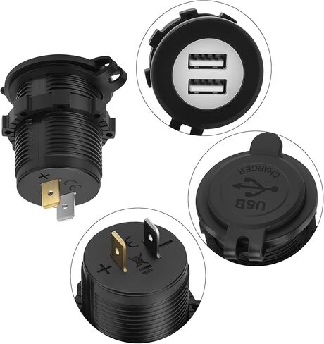 JAVIK USB Outlet 219400510 for Can-Am Outlander 500/700/PRO 2023-2024 Maverick RX/R 2024 Defender HD10/MAX/XT 2020-2024 S-pyder F3/F3-S/RT SE6/SM6 2017-2024 Ryker 600/900 2019-2025 in Saudi Arabia