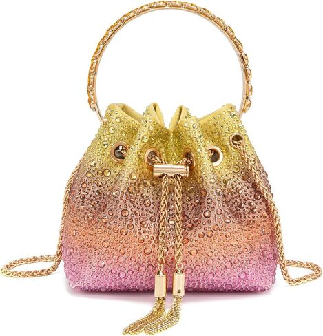 Evening Bag for Women Sparkly Rhinestone Handbag Colorful Clutch Purses Bling Crossbody Bag for Party Prom Cocktail in Saudi Arabia