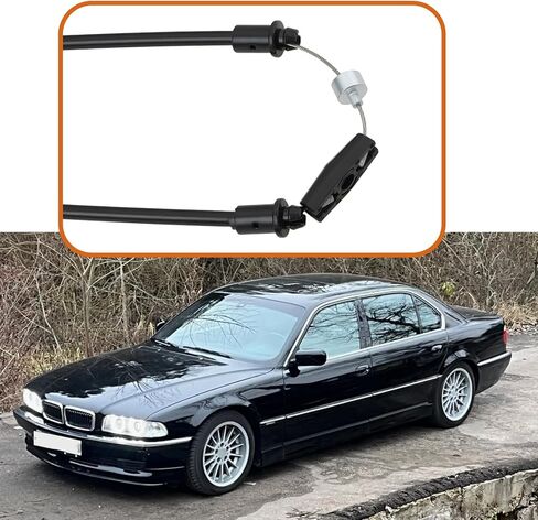 كابل تحرير غطاء المحرك الأمامي 51238168163 متوافق مع BMW 7 Series E38 1994-2001 in Saudi Arabia