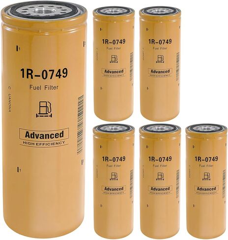 فلتر الوقود 1R-0749 متوافق مع مجموعة عناصر فلتر الوقود لمحرك Caterpillar Cat يستبدل 1R-0749، 1R0712، 1R1712، 1R0762، FF5473، FF211، FF1056، FF5264، BF7587، BF7299، P551319 مجموعة من 6 in Kuwait