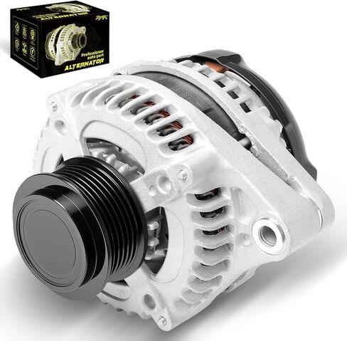 Oktiger Upgraded Alternator for Honda Odyssey 2011 2012 2013 Ex Ex-l Lx Touring Elite 3.5L, Pilot 2012-2015, for Ridgeline 2012-2014, V6 12V 130A Clockwise 6-Groove Pulley, OE 31100-RV0-A01 11573N in Kuwait