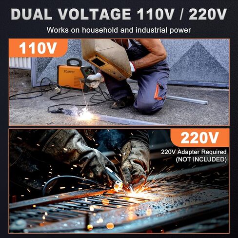 ماكينة لحام بالعصا، ماكينة لحام قوسية 250 أمبير مع شاشة LED كبيرة، جهد مزدوج 110 فولت/220 فولت IGBT ماكينة لحام محمولة مع 10 قضبان، مشبك أرضي، مشبك كهربائي، بداية ساخنة، قوة قوس، مضادة للالتصاق in Kuwait