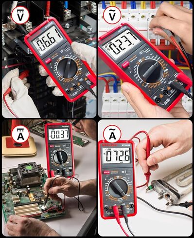 جهاز اختبار متعدد MY8906B TRMS مقياس متعدد رقمي 750 فولت-1000 فولت يقيس جهد تيار مستمر/تيار متردد تيار مستمر/تيار متردد، ثنائيات استمرارية المقاومة، ترانزستور التردد، ترانزستور HEF NCV، كشف الأسلاك الحية in Kuwait